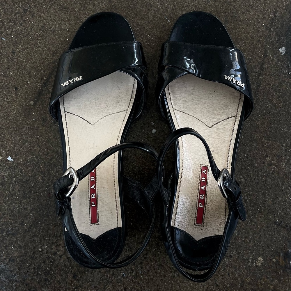 Prada Patent Sandals
